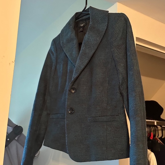 Ann Taylor 2p Dark Gray Blazer with Button Closure - Picture 3 of 6